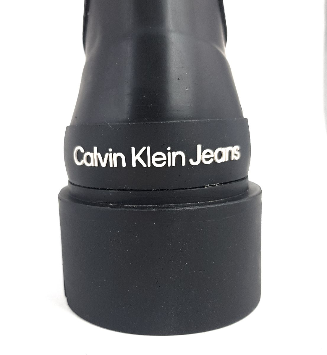 Calvin Klein High Rainboot Neoprene Damenschuhe Stiefel Reißverschluss Schaftstiefel Schwarz Freizeit (BDS Black, Größe 39 EU)