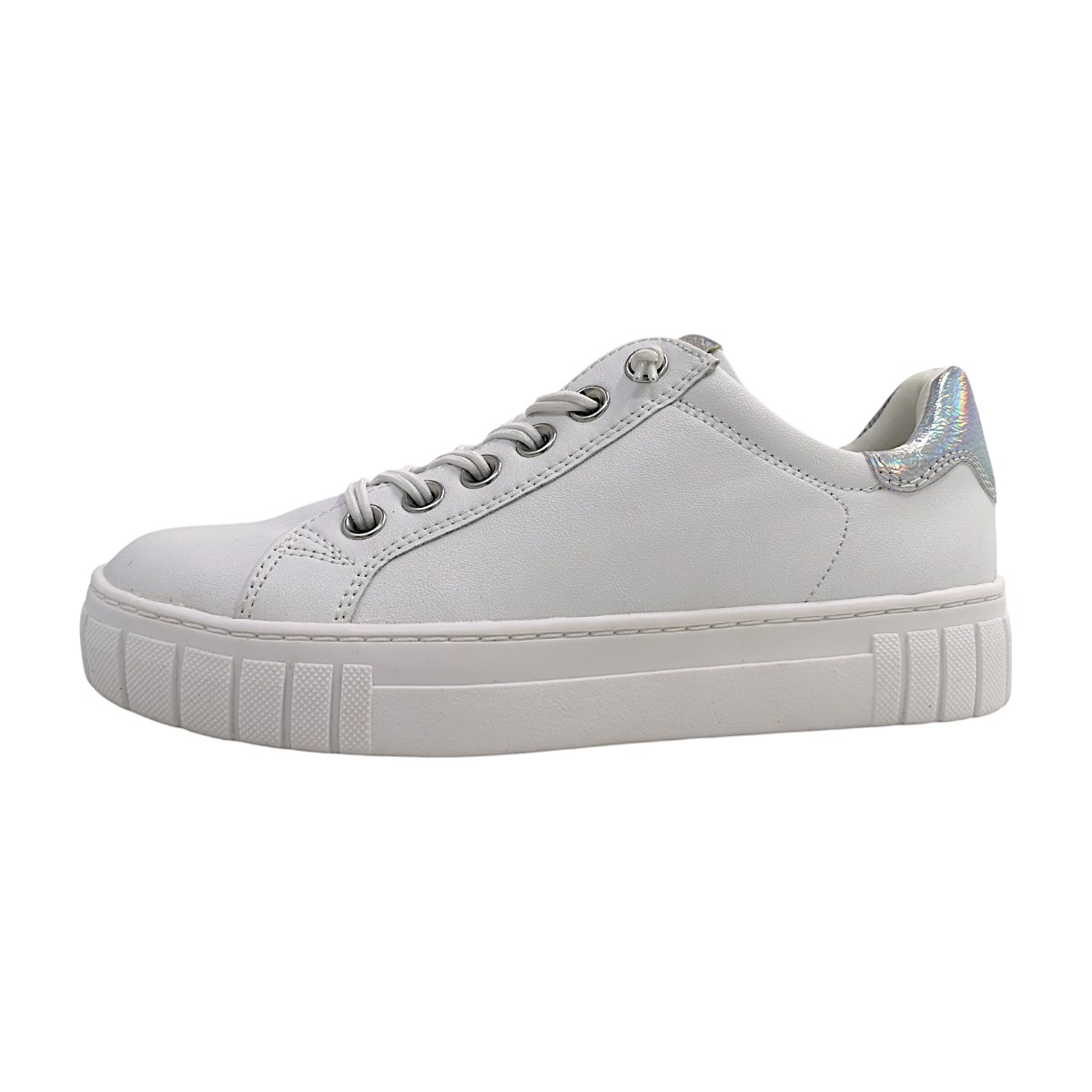 Marco Tozzi Damenschuhe sportlicher Schnürer Weiß Freizeit Marco Tozzi Damenschuhe sportlicher Schnürer Weiß Freizeit