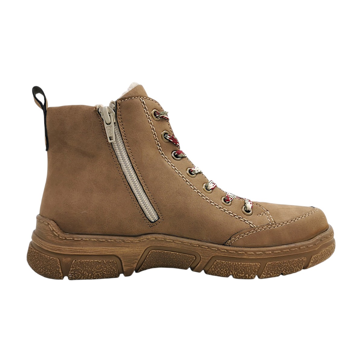 Rieker Damenschuhe Stiefel mit Reißverschluss Braun Freizeit (wood, Gr. 1:36) Rieker Damenschuhe Stiefel mit Reißverschluss Braun Freizeit (wood, Gr. 1:36)