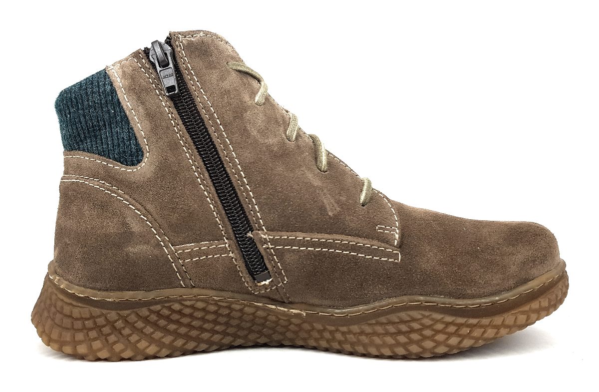 Josef Seibel Amelie 09 Damenschuhe Stiefeletten Schnürer Stiefelette Braun Freizeit (251 taupe kombi, Größe 41 EU)