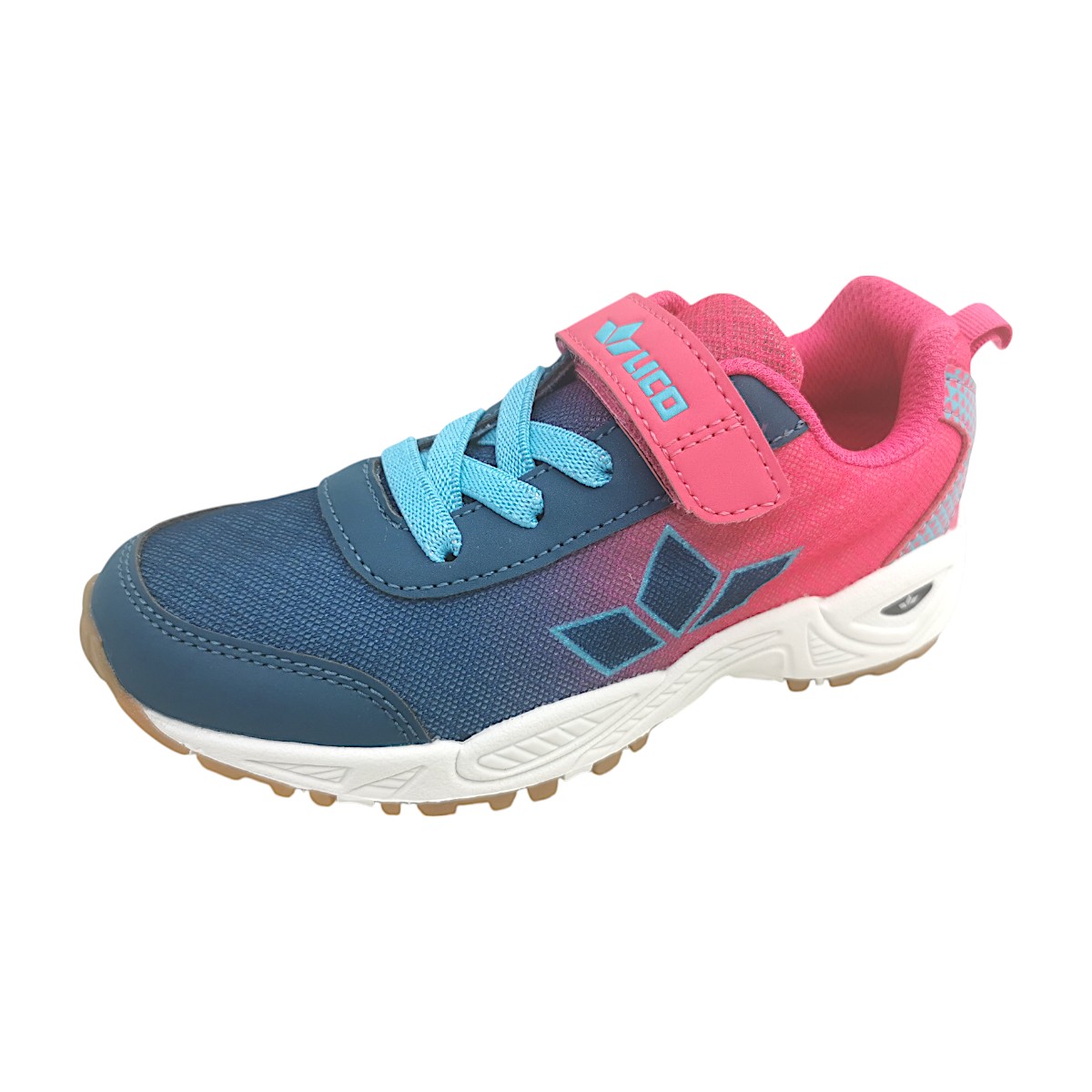 Lico LI-Pete VS Sportschuhe Kinder Laufschuhe Klettschuh Rosa Freizeit (marine/pink/türkis 1238, Gr. 1:31)