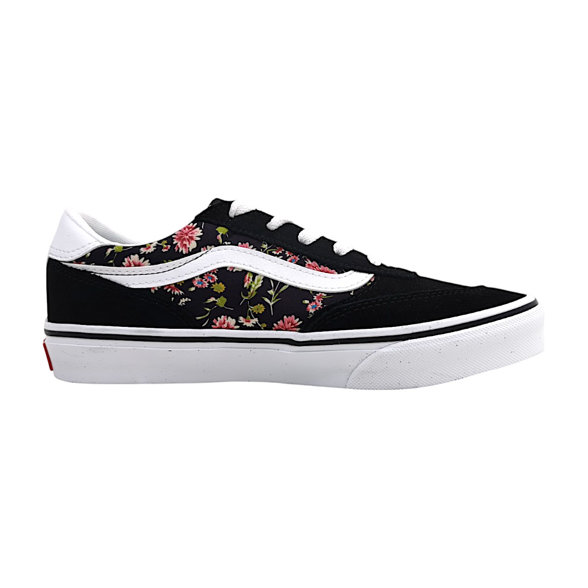 Vans Brooklyn LS Kids Sportschuhe Kinder sportlicher Schnürer Schwarz (floral black, Größe US 6.5)