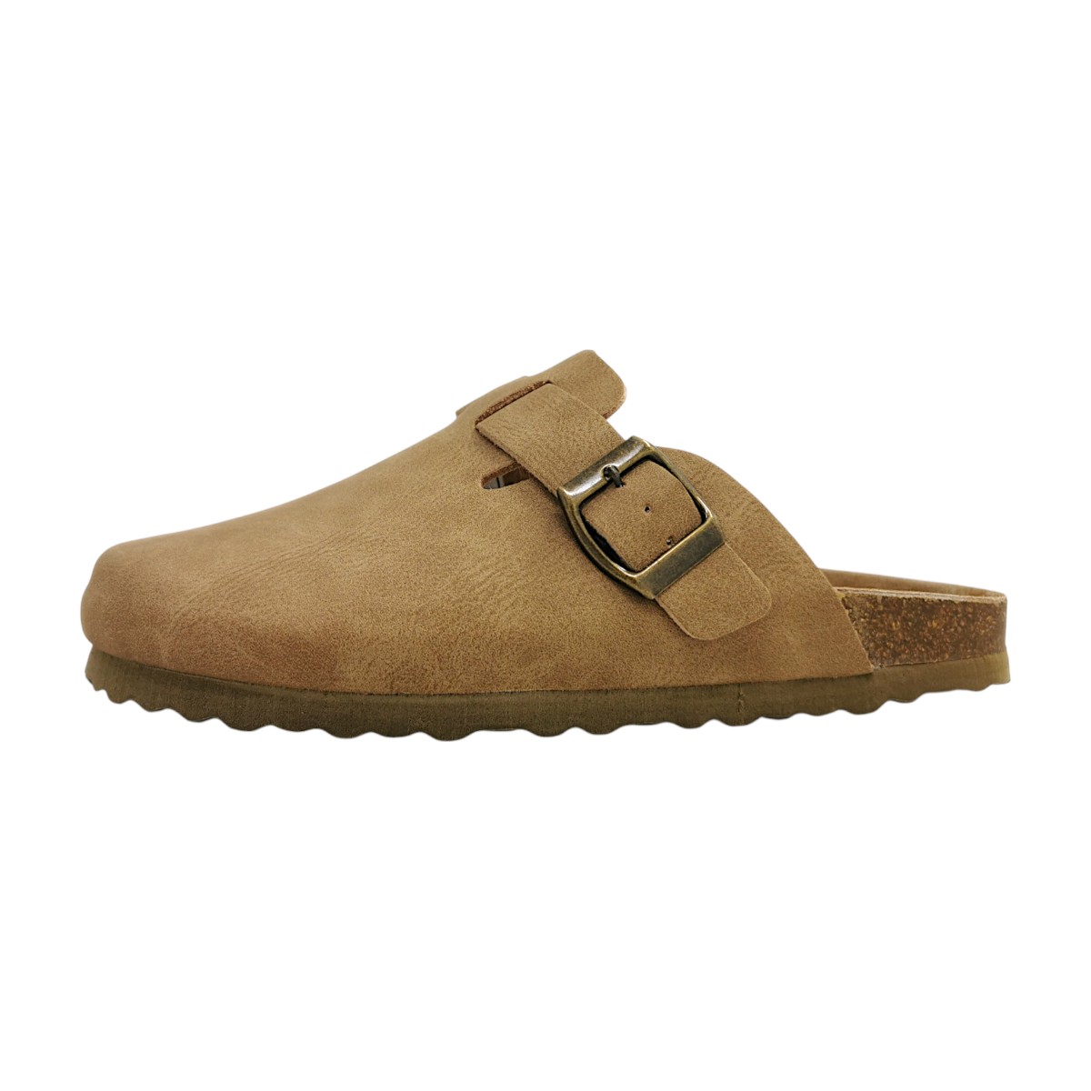 Jane Klain Damenschuhe Pantoletten Bequem Braun Freizeit