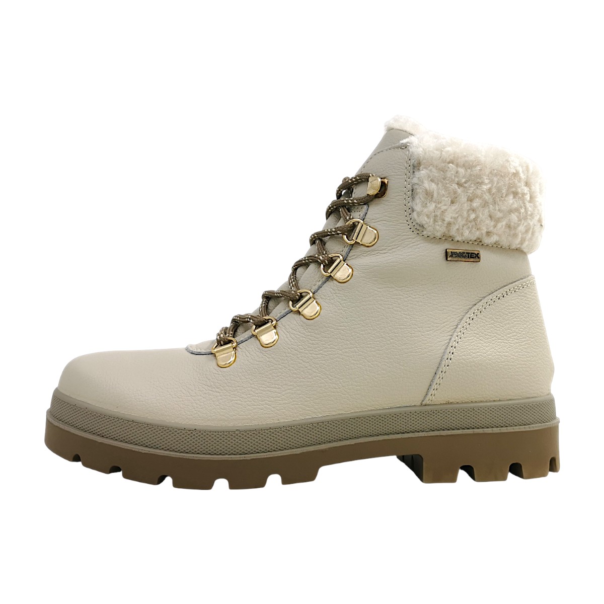 Imac Damenschuhe Schnürstiefel Beige Freizeit