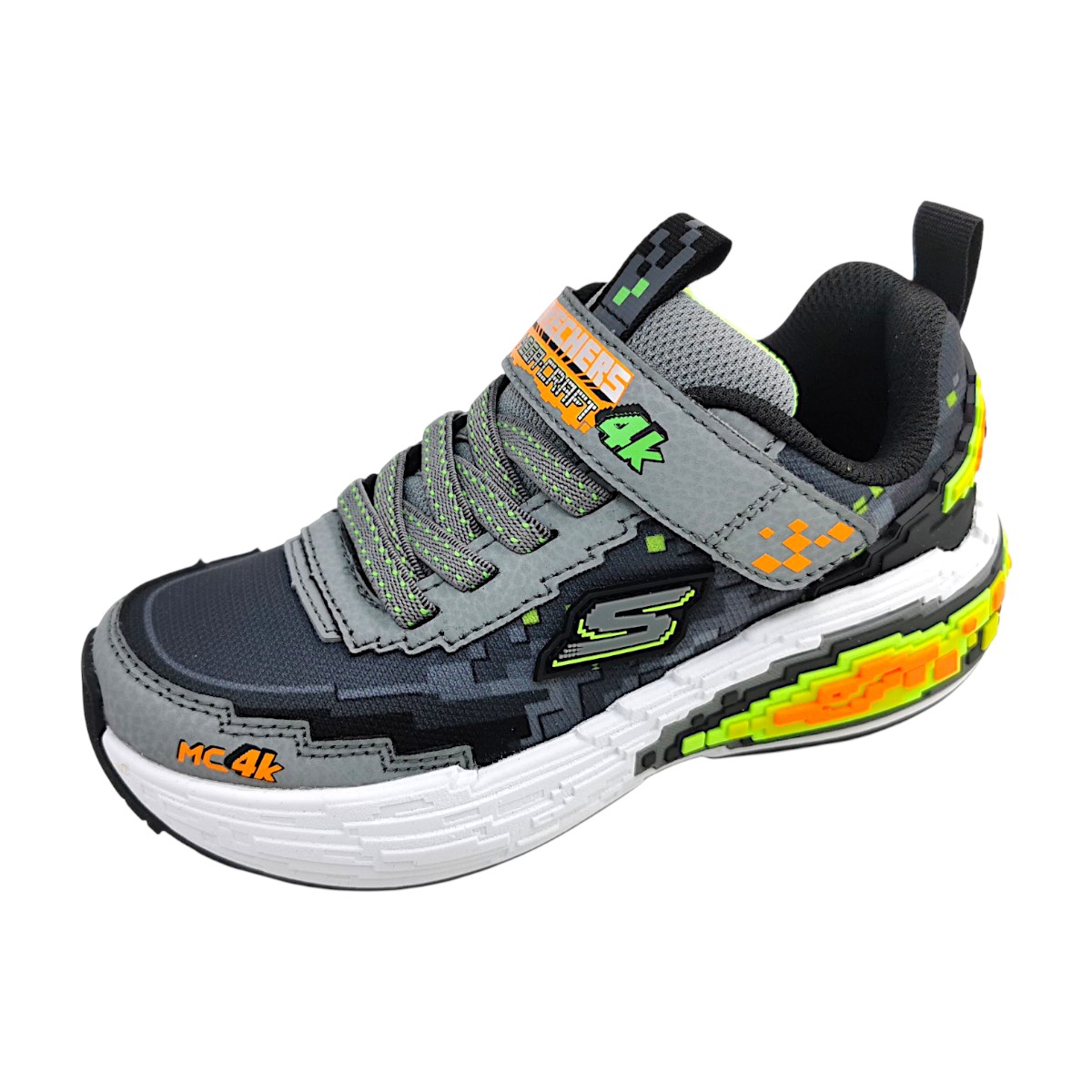 Skechers Mega - Craft 4 K 402160L/CBLM Grau charcoal/black/lime CBLM