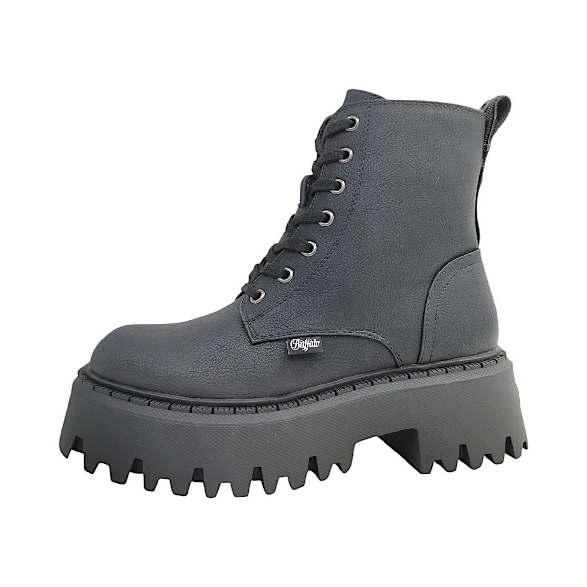 Buffalo BFL/ ASPEN LACE UP WARM Damenschuhe Schnürstiefel Schwarz Freizeit (Black, Größe 37 EU)