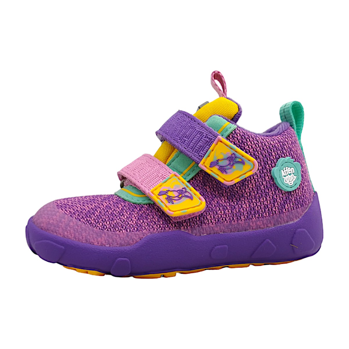 Affenzahn Knit Happy Kreativ Tukan Mädchen Halbschuhe Barfußschuhe Violett Affenzahn Knit Happy Kreativ Tukan Mädchen Halbschuhe Barfußschuhe Violett
