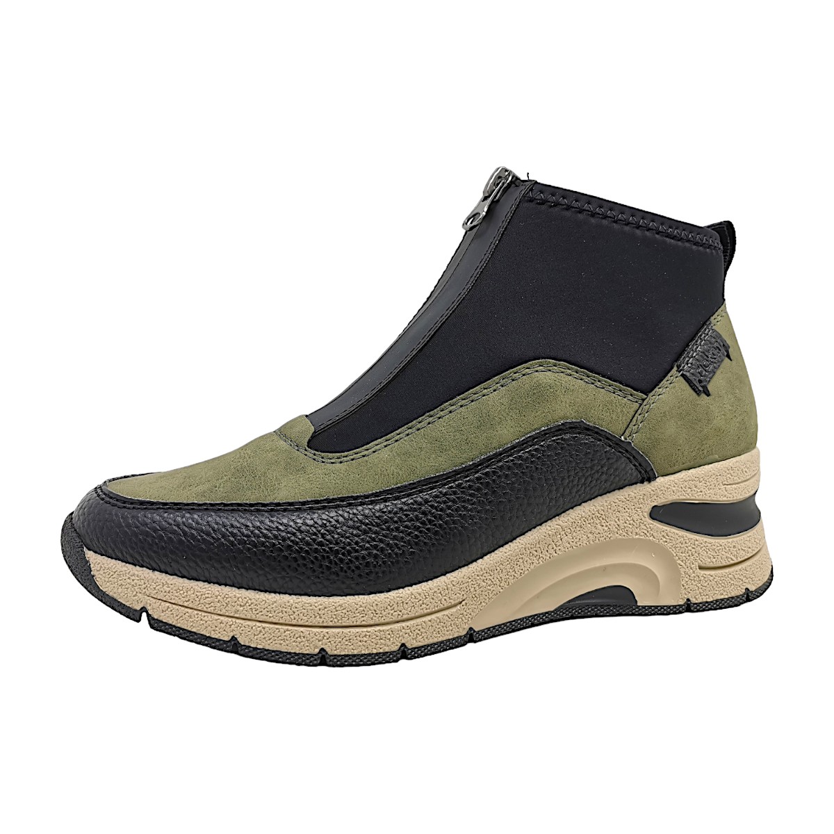 Rieker Damenschuhe Für lose Einlagen Stiefel Grün Freizeit