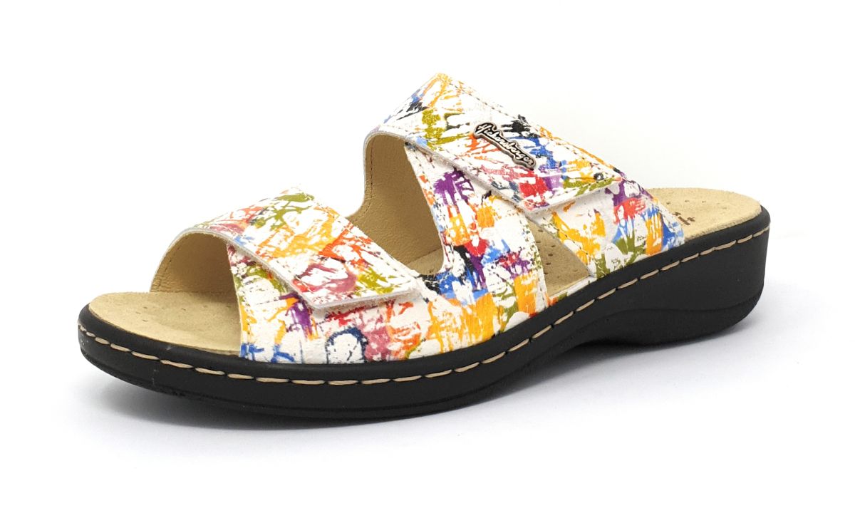 Hickersberger Da.-Schuh Damenschuhe Pantolette Weiß Freizeit