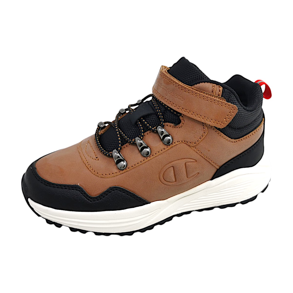 Champion Climb RX Mid PS Kinderschuhe Jungen Schnürstiefel Braun Freizeit (MS053 BBO, Größe 33.5 EU)