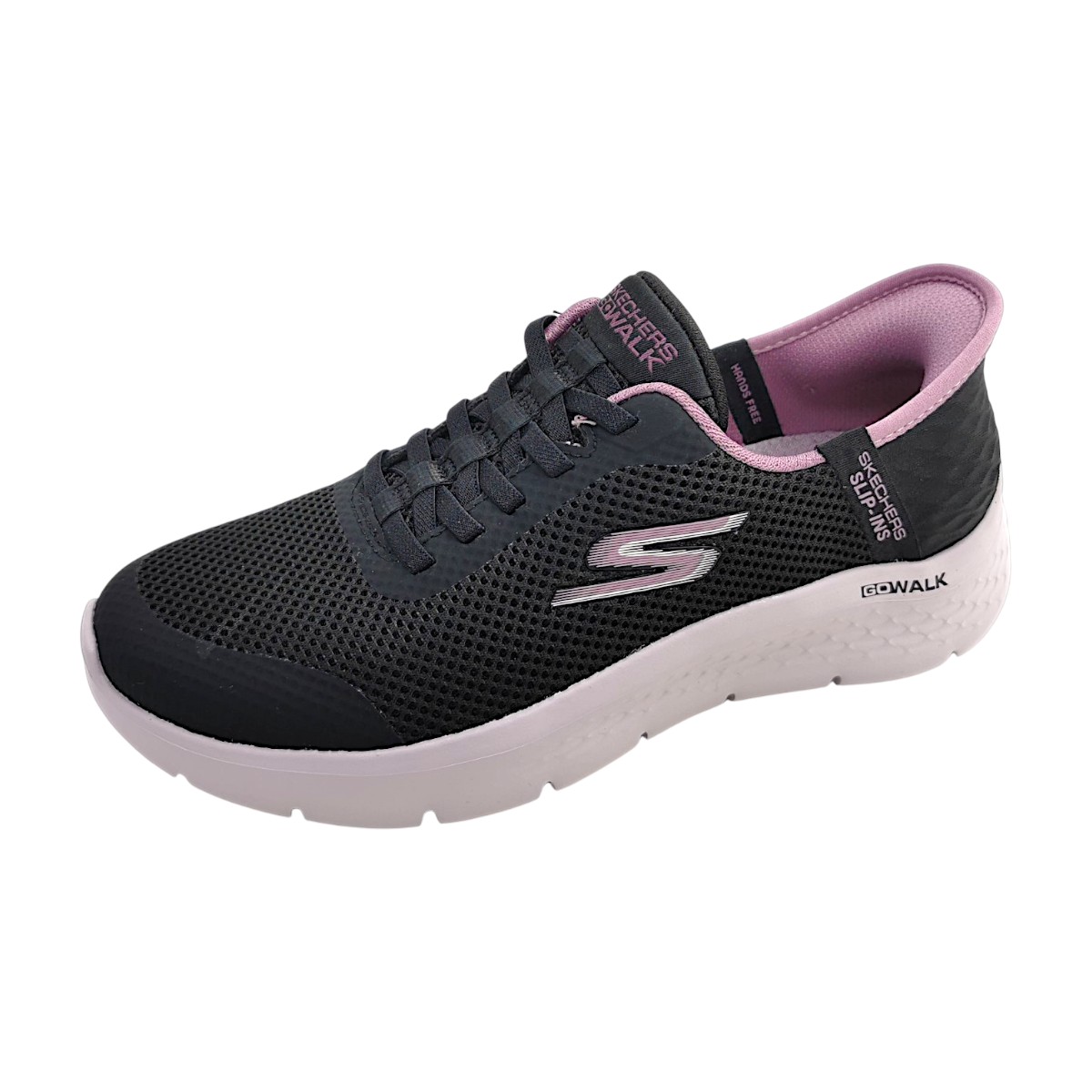 Skechers Go Walk Flex - Grand Entr 124836/BKMV Schwarz Black/Mauve BKMV