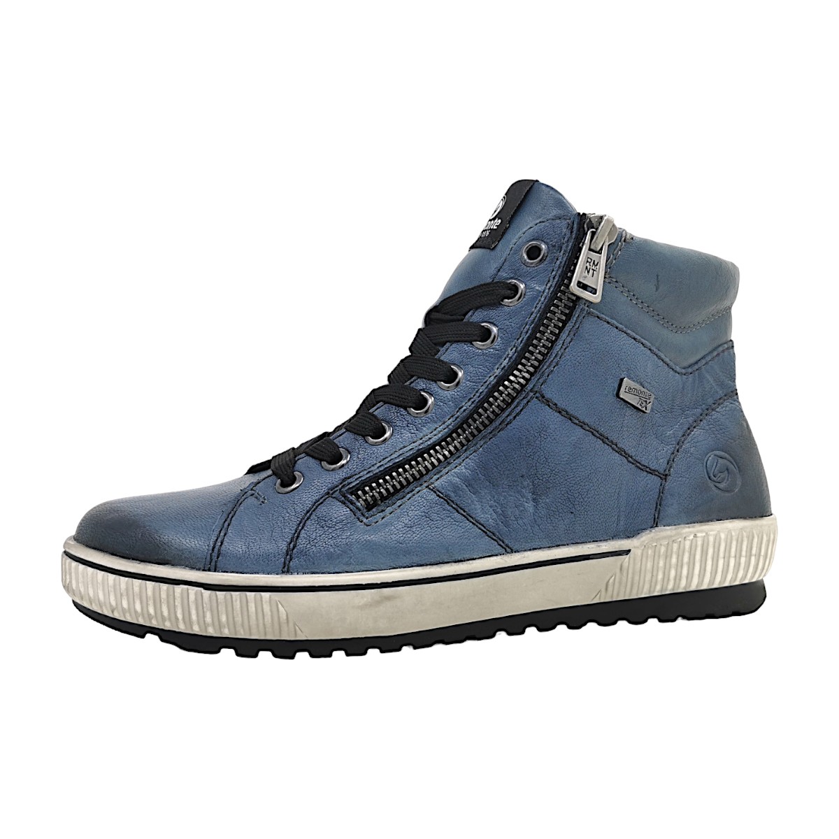 Remonte Damenschuhe Schnürstiefel Blau Freizeit