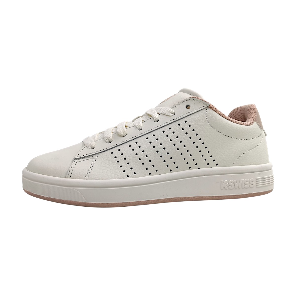 K-Swiss Court Base II Sportschuhe Damen Sneaker sportlicher Schnürer Weiß Freizeit K-Swiss Court Base II Sportschuhe Damen Sneaker sportlicher Schnürer Weiß Freizeit