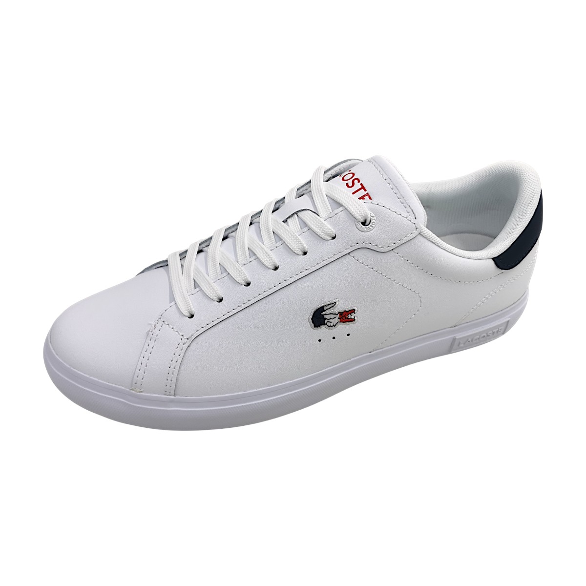 Lacoste POWERCOURT 49SMA0080 407 Weiß WHT/NVY/RED 407