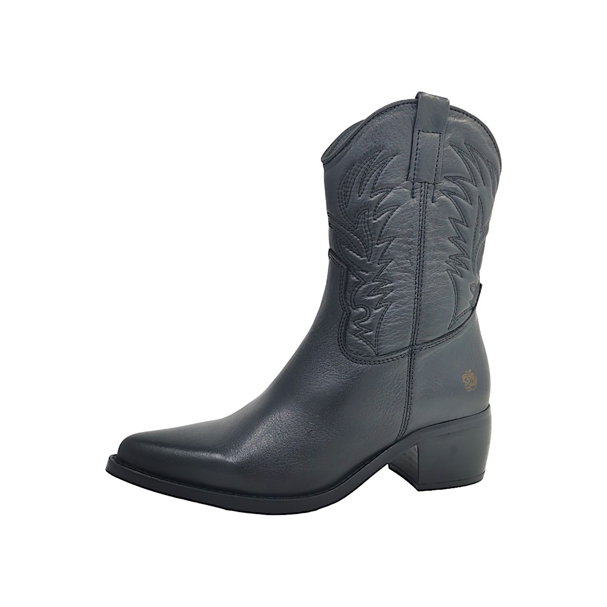 Apple of Eden Cashmere Smooth Damenschuhe Stiefel Western Stiefel Schwarz Freizeit
