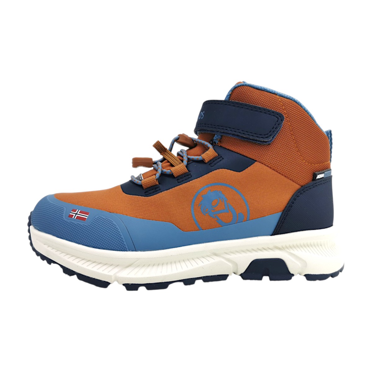Trollkids Kristiansand Winter Mid 233-828 Braun teak brown/navy