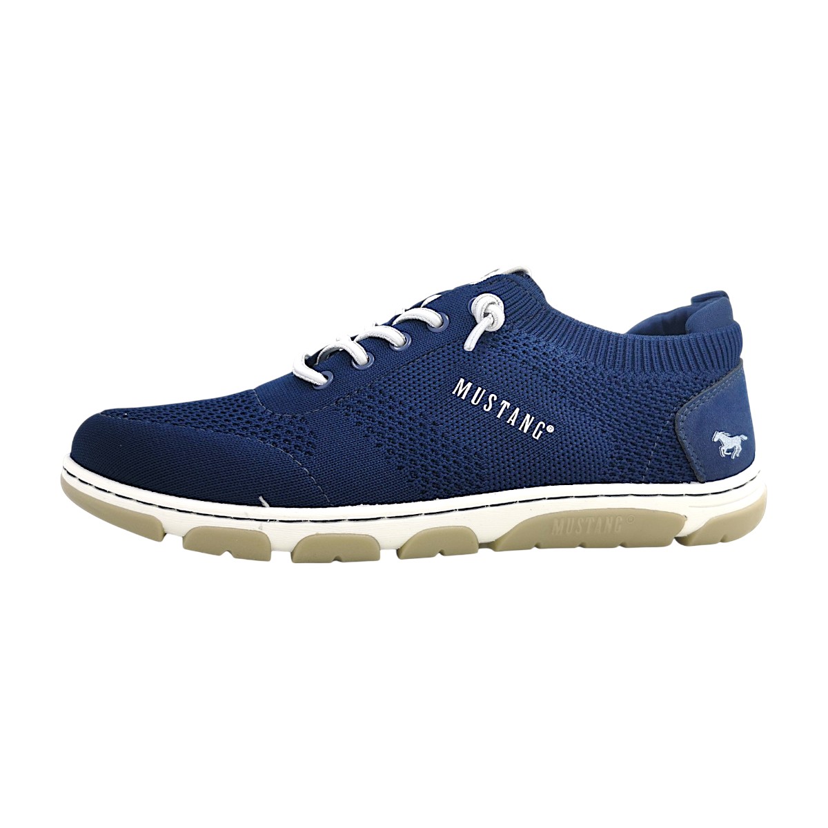 Mustang Damenschuhe Halbschuhe Slipper Blau Freizeit
