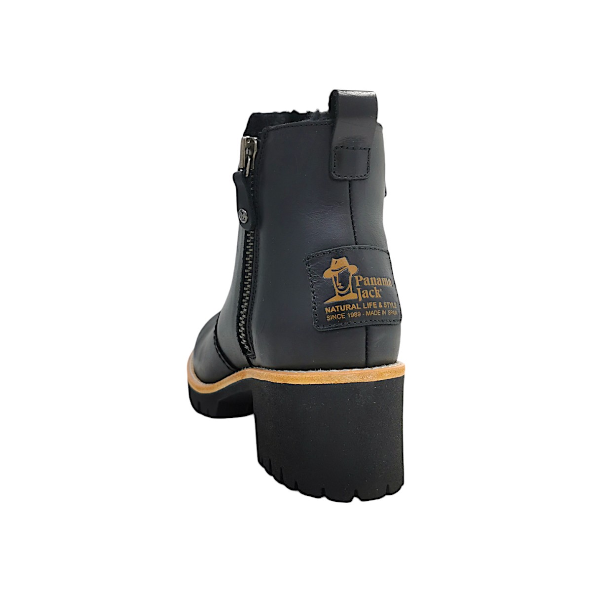 Panama Jack Damenschuhe Stiefel Reißverschluss Schwarz Freizeit