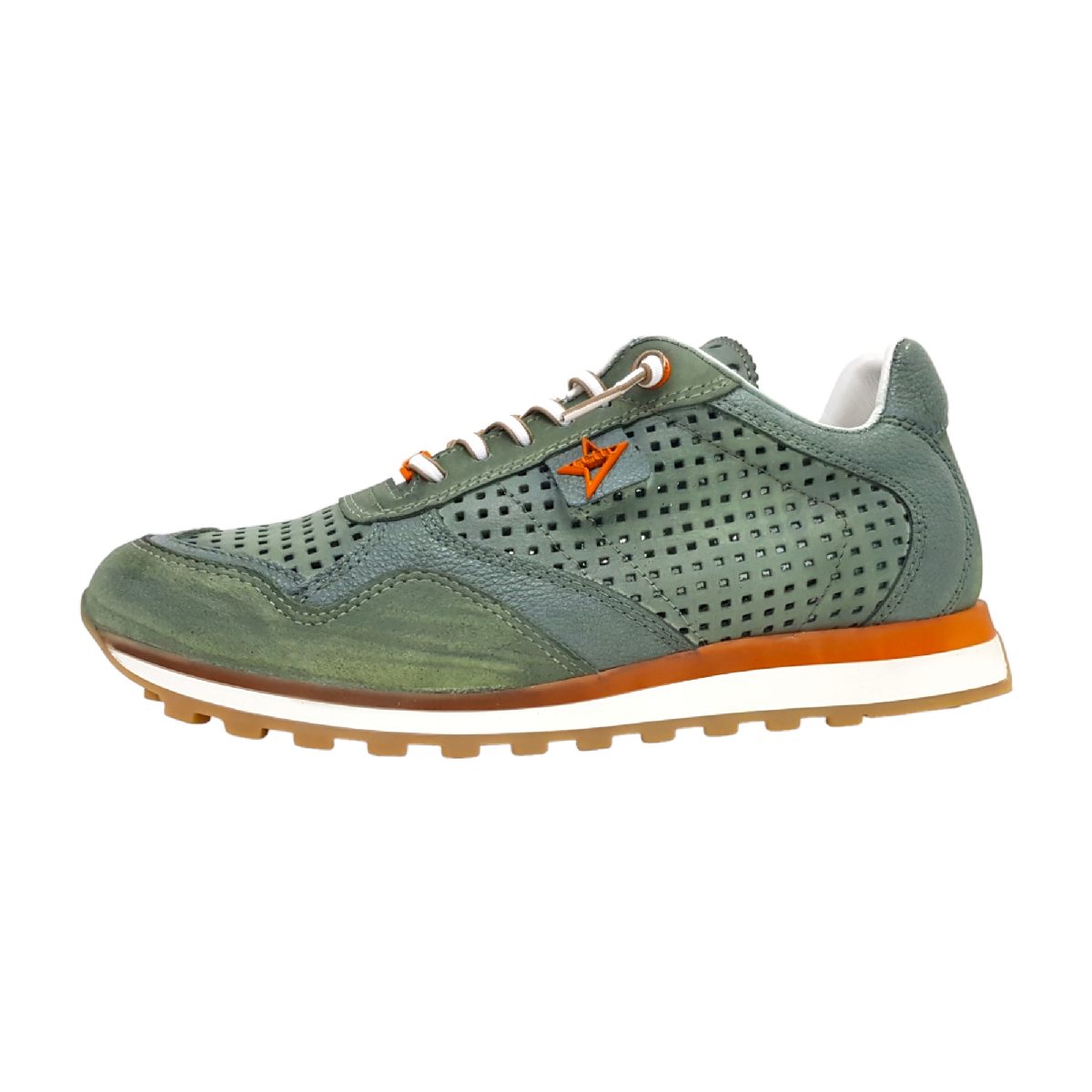 Cetti Herrenschuhe sportlicher Schnürer Grün Freizeit