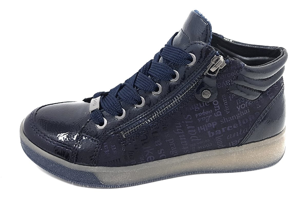 Ara Damenschuhe Stiefel Schnürer Schnürstiefel Blau Freizeit (02 Blau, Größe 41 EU)