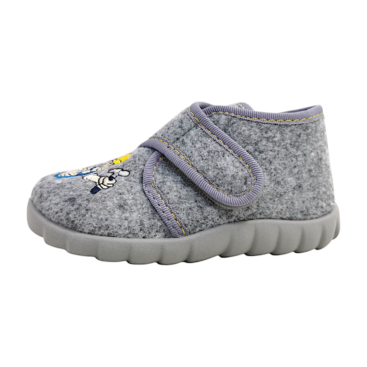 Fischer Markenschuhe Kinderschuhe Jungen Hausschuhe Grau Freizeit