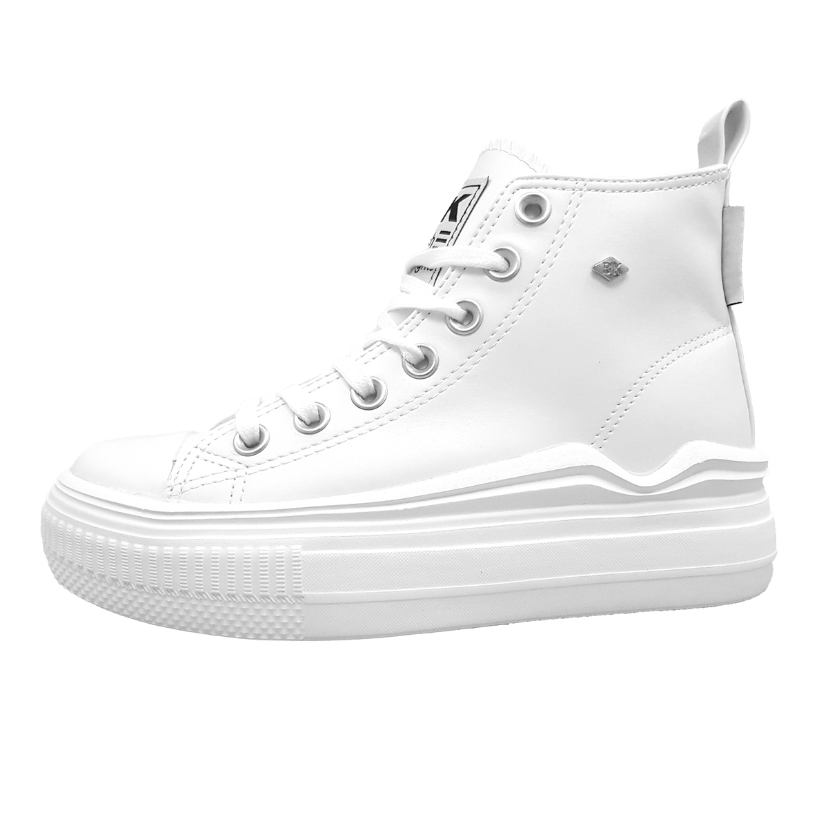 British Knights Damenschuhe Schnürschuhe Sportive sportlicher Schnürer Weiß Freizeit