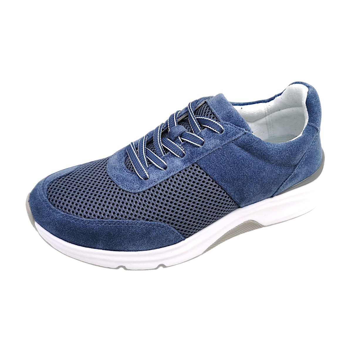 Gabor Comfort Damenschuhe sportlicher Schnürer Blau Freizeit (jeans, Gr. 2:4.5) Gabor Comfort Damenschuhe sportlicher Schnürer Blau Freizeit (jeans, Gr. 2:4.5)