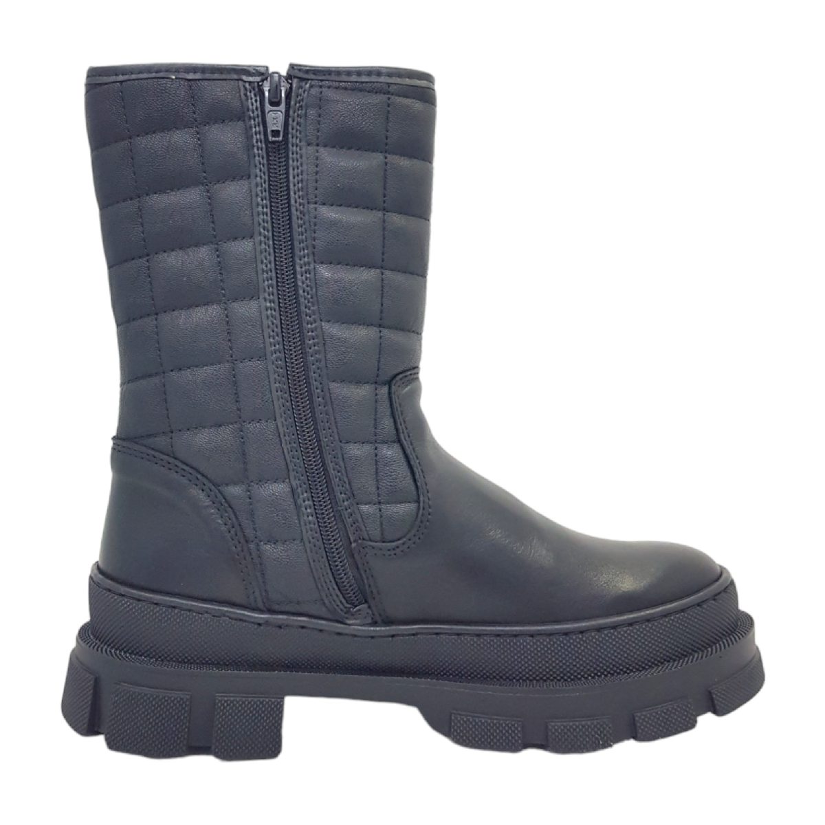 Palpa Damenschuhe Stiefel Reißverschluss Schwarz Freizeit (black, Größe 42 EU)
