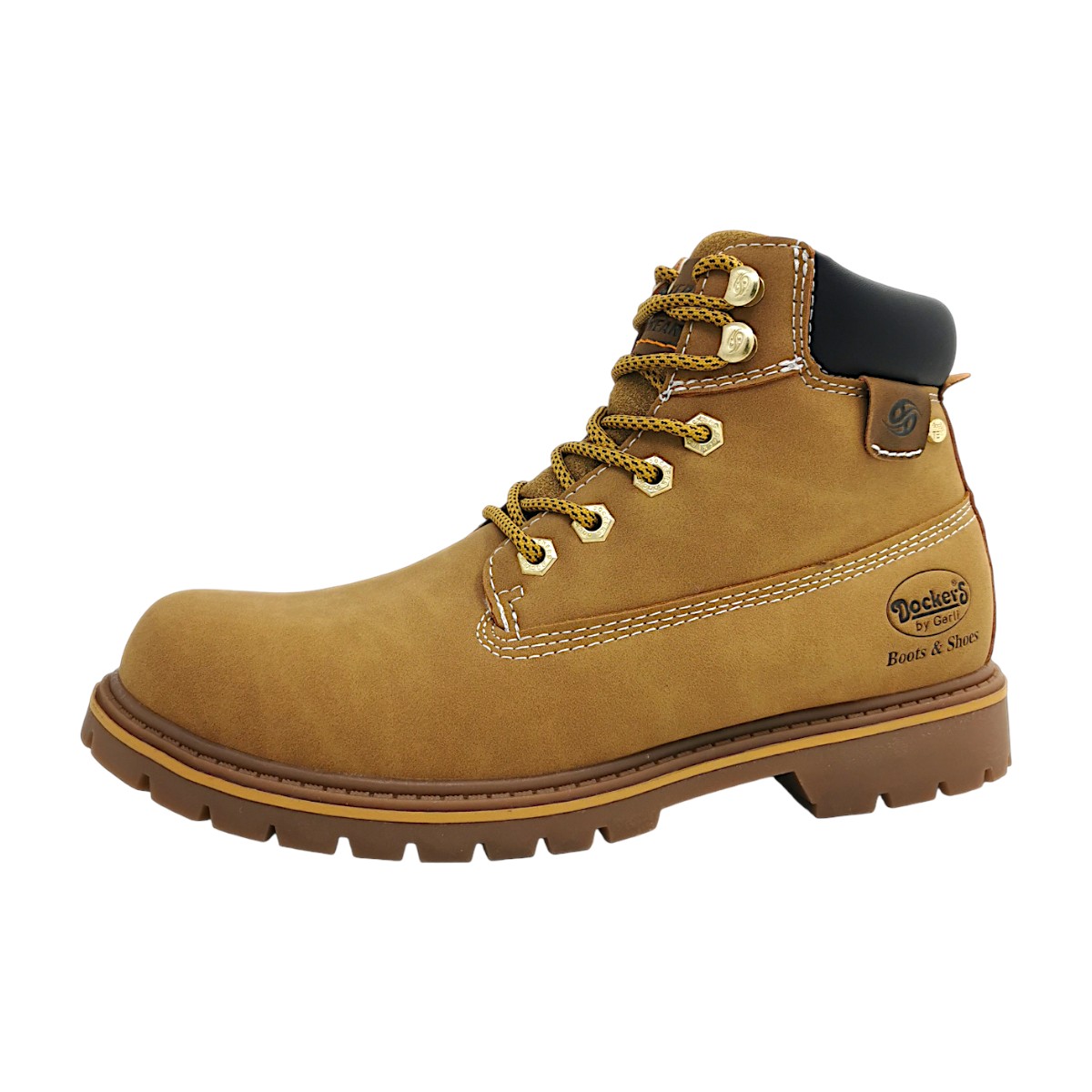 Dockers by Gerli Herrenschuhe Stiefel Warmfutter Boots Braun Freizeit (golden tan 910, Gr. 1:45)