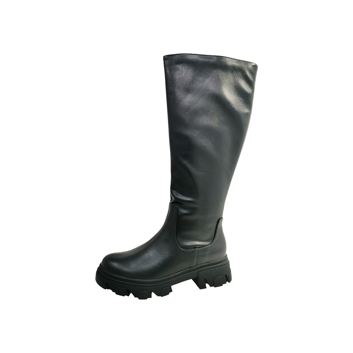Post Xchange Damenschuhe Reißverschluss Schaftstiefel Schwarz Freizeit