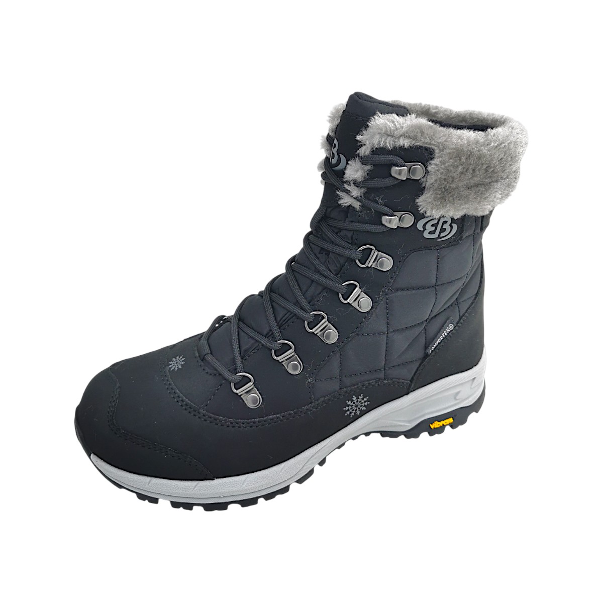 Brütting Himalaya Damenschuhe Stiefel Tex Schnürstiefel Schwarz Freizeit (schwarz/grau 7019, Größe 38 EU)