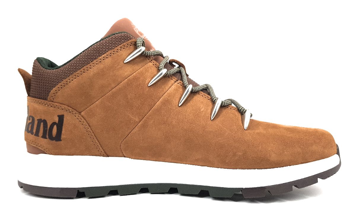 Timberland Sprint Trekker Mid Herrenschuhe Stiefel Schnürer Braun Freizeit (Saddle F131, Größe 40.5 EU)