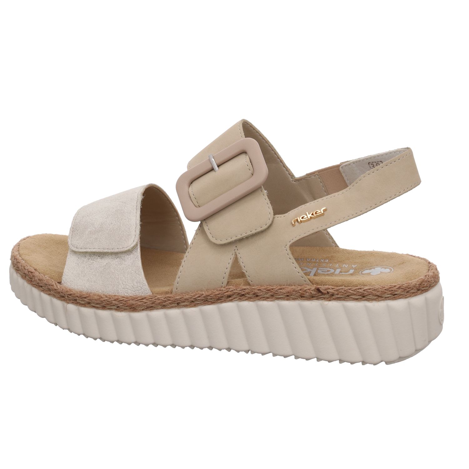 Rieker 69260-60 Beige beige-gold/perle