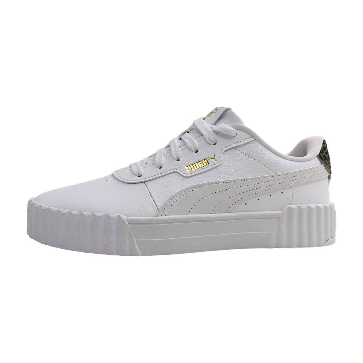 Puma Carina 3.0 Animal Flair Damenschuhe Halbschuhe sportlicher Schnürer Weiß Freizeit Puma Carina 3.0 Animal Flair Damenschuhe Halbschuhe sportlicher Schnürer Weiß Freizeit
