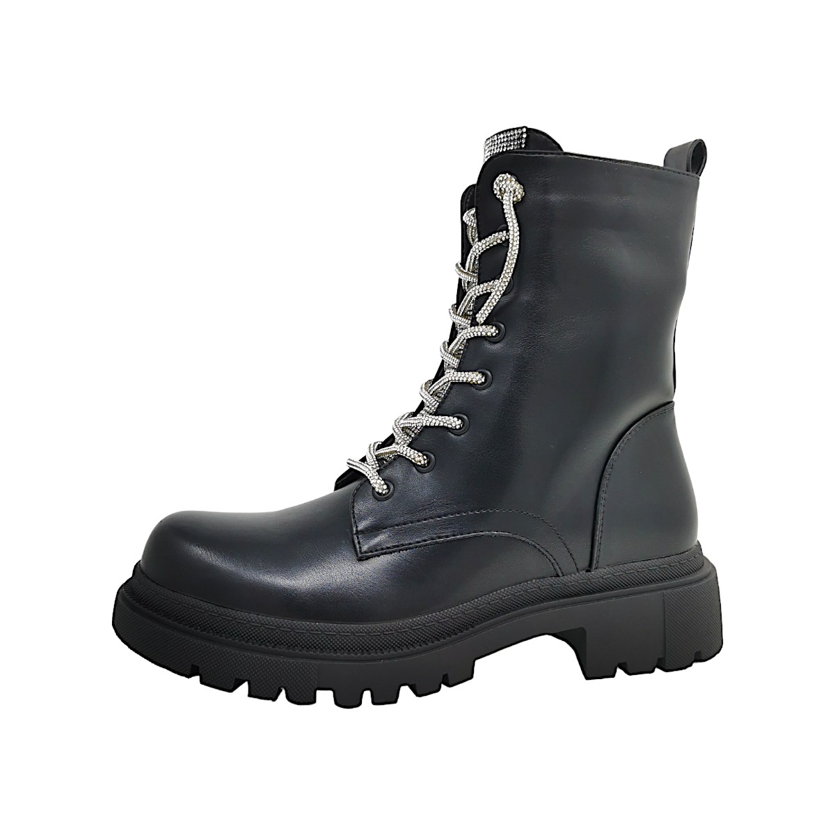 La Strada Damenschuhe Schnürstiefel Schwarz Freizeit