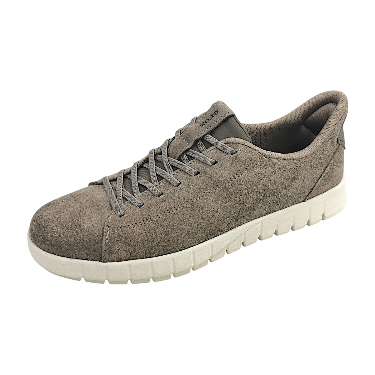 Geox Flextride Plus Herrenschuhe Slipper Grau Freizeit (dove grey C1018, Größe 46 EU)