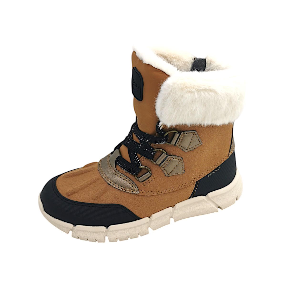 Geox FLEXYPER Kinderschuhe Mädchen Schnürstiefel Braun Freizeit (C6175 whisky/black, Größe 32 EU) Geox FLEXYPER Kinderschuhe Mädchen Schnürstiefel Braun Freizeit (C6175 whisky/black, Größe 32 EU)
