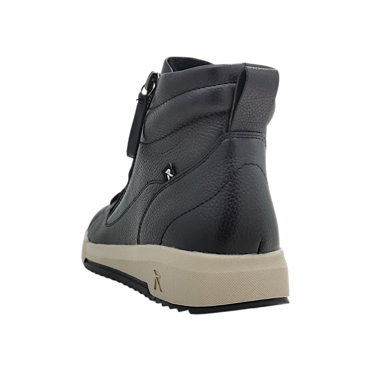 Rieker Damenschuhe Schnürstiefel mit Reißverschluss Schwarz Freizeit (schwarz 00, Gr. 1:37)