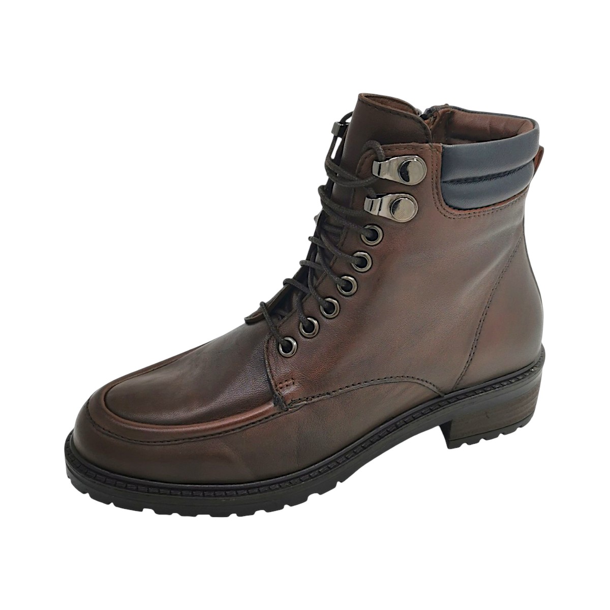 Damenschuhe Reißverschluss Schnürstiefel Braun Freizeit (castagno/black, Größe 39 EU) Damenschuhe Reißverschluss Schnürstiefel Braun Freizeit (castagno/black, Größe 39 EU)