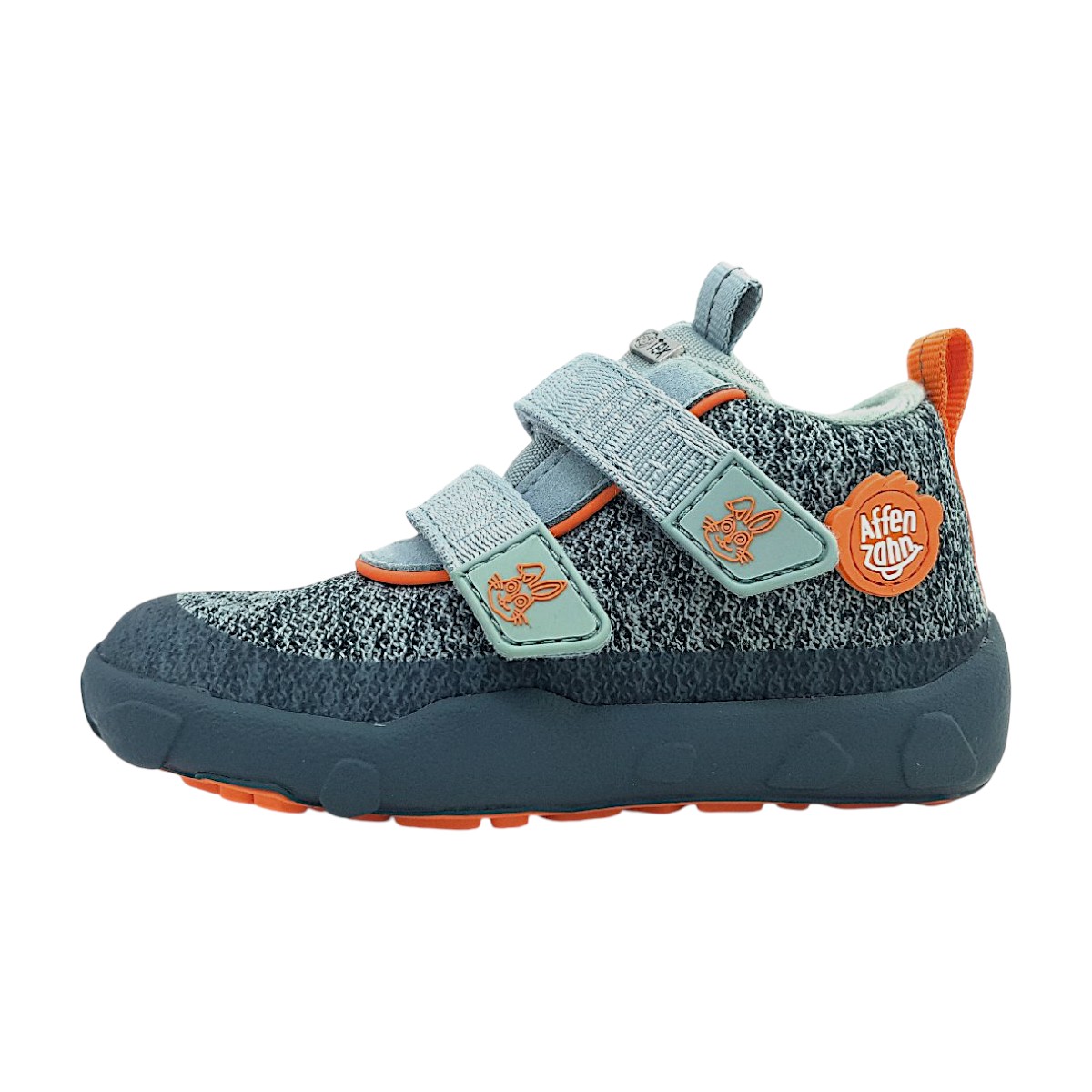 Affenzahn Low Boot Knit Happy Bunny 00844-20153 Grün petrol