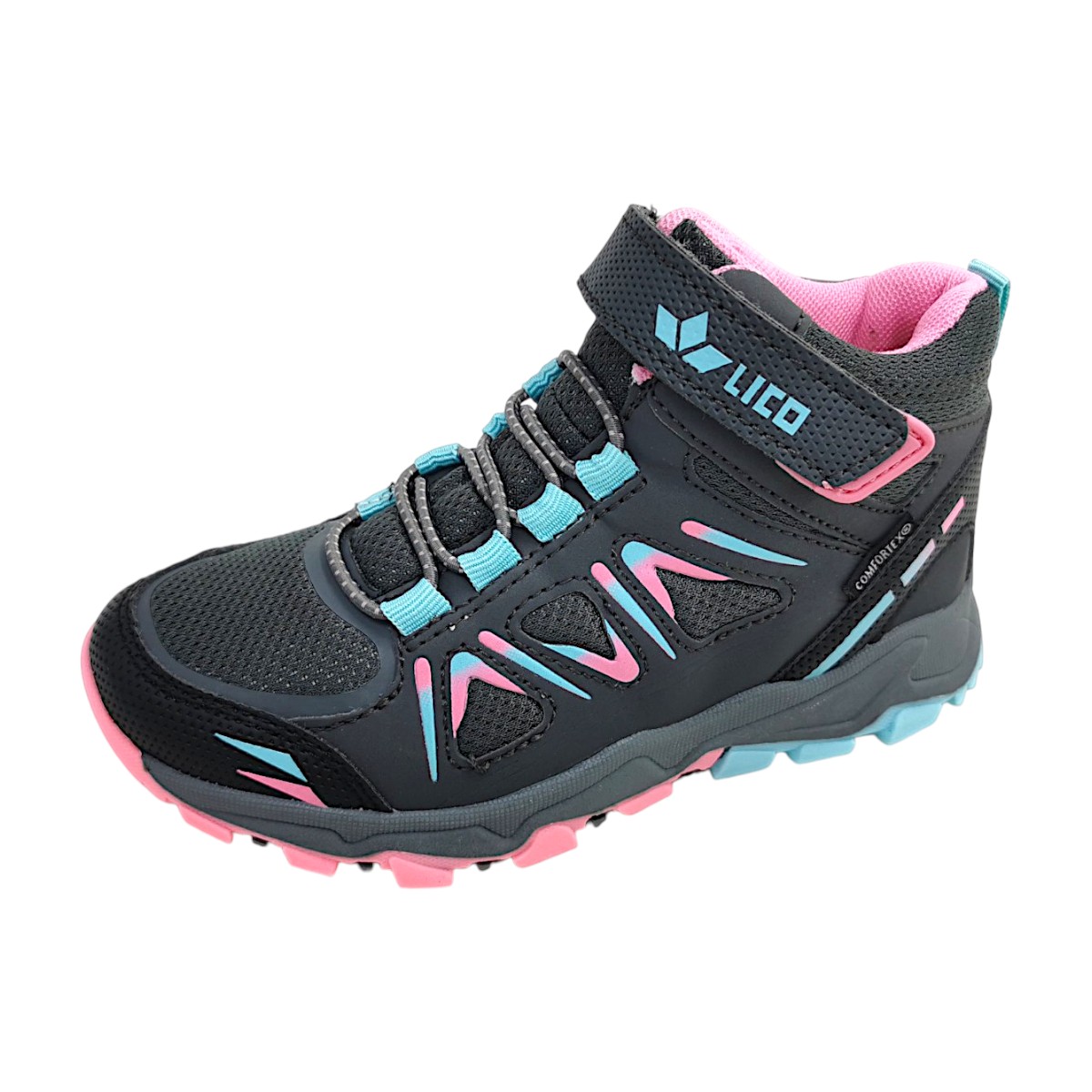 Lico Allen 230126 Grau anthrazit/pink/türk 7243 Lico Allen 230126 Grau anthrazit/pink/türk 7243
