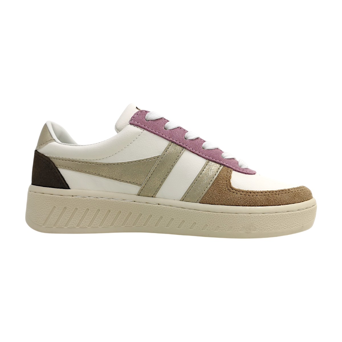 Gola Grandslam Quadrant CLB207KY Weiß offwhite/lt. caramel/gold