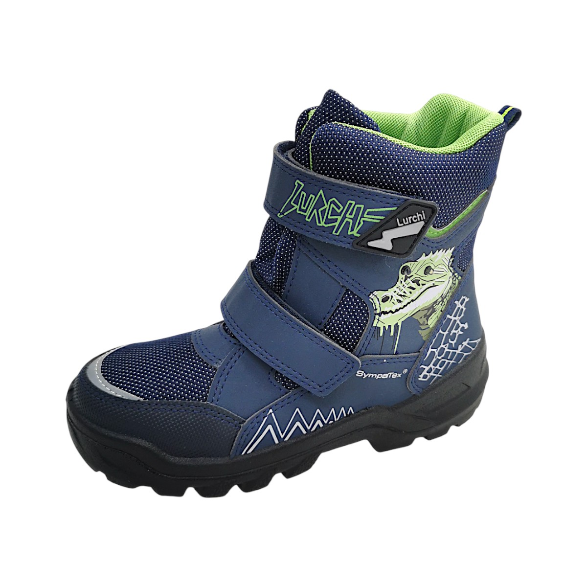 Lurchi Kinderschuhe Jungen Winterstiefel Blau Freizeit (Atlantic 03271, Größe 29 EU)