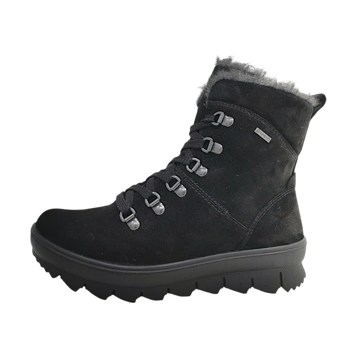 Legero Novara Damenschuhe Schnürstiefel Schwarz Freizeit (Schwarz 0000, Gr. 2:8)