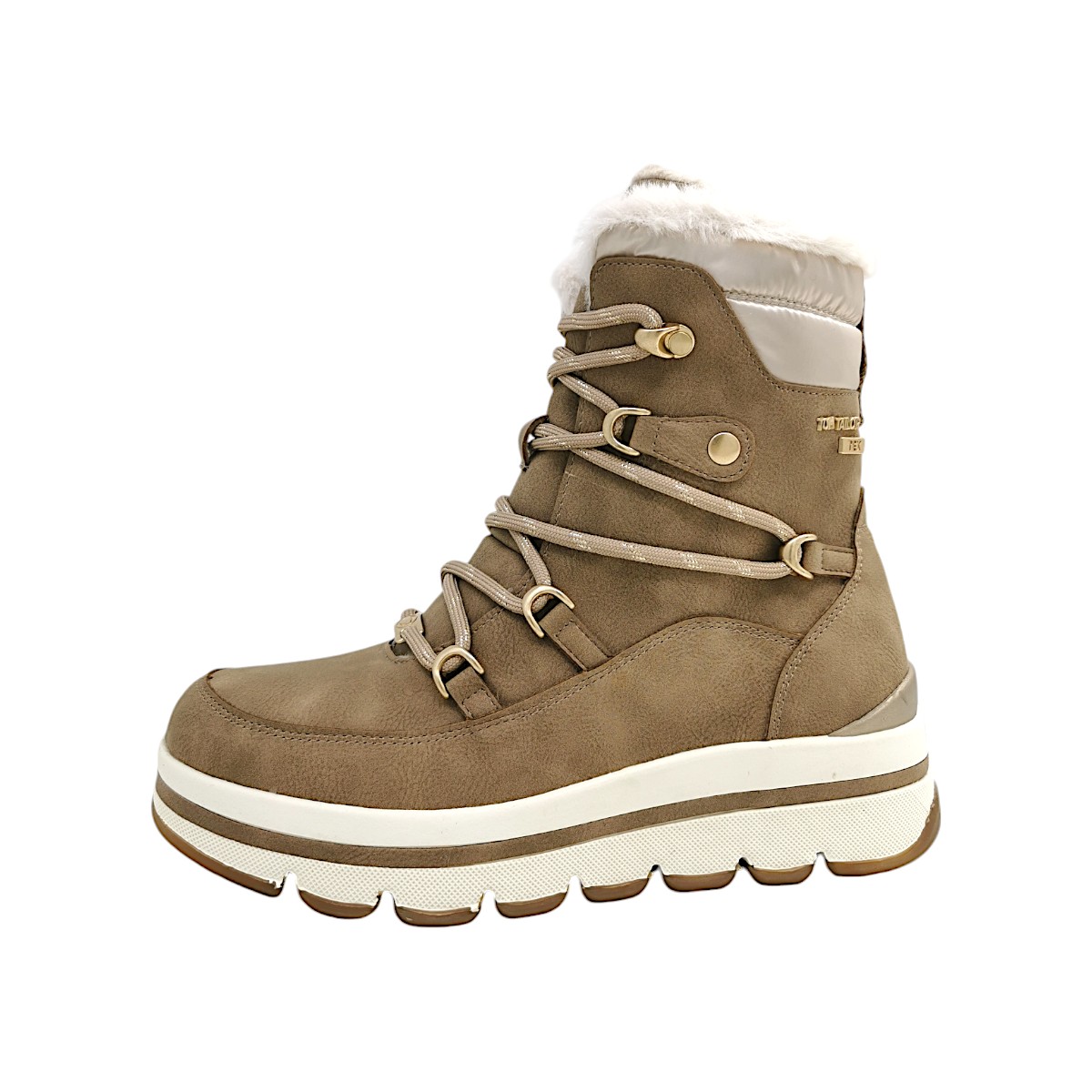 Tom Tailor Damenschuhe Schnürstiefel Braun Freizeit (dark sand, Größe 37 EU)