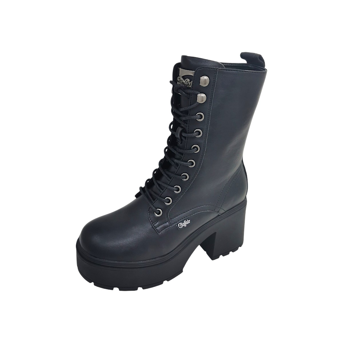 Buffalo Mila Lace Up Mid 1622615 Schwarz black Buffalo Mila Lace Up Mid 1622615 Schwarz black