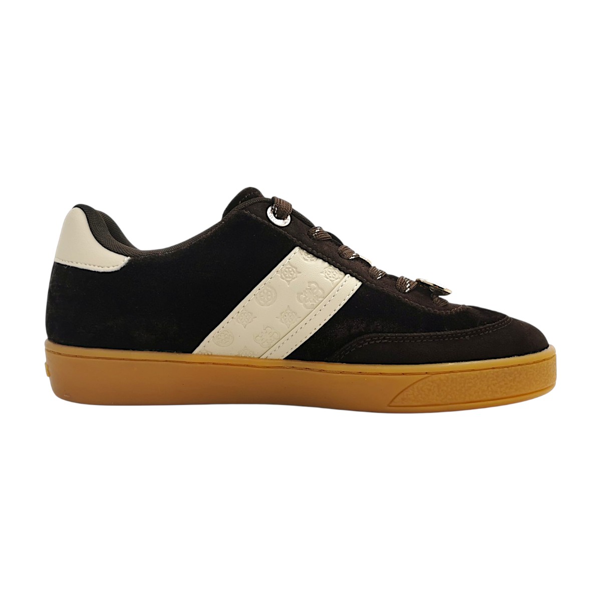Guess Naoki 2 Damenschuhe sportlicher Schnürer Braun Freizeit (brown BROWN, Gr. 1:38)