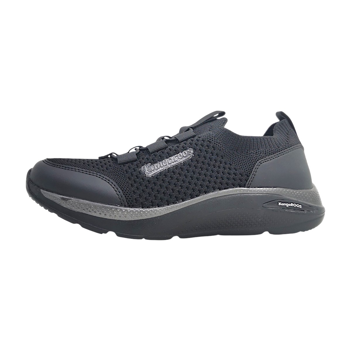 KangaRoos K-WN Balance Sportschuhe Damen Trainingsschuhe Slipper Schwarz Freizeit (jet black/mono 5001, Größe 37 EU)