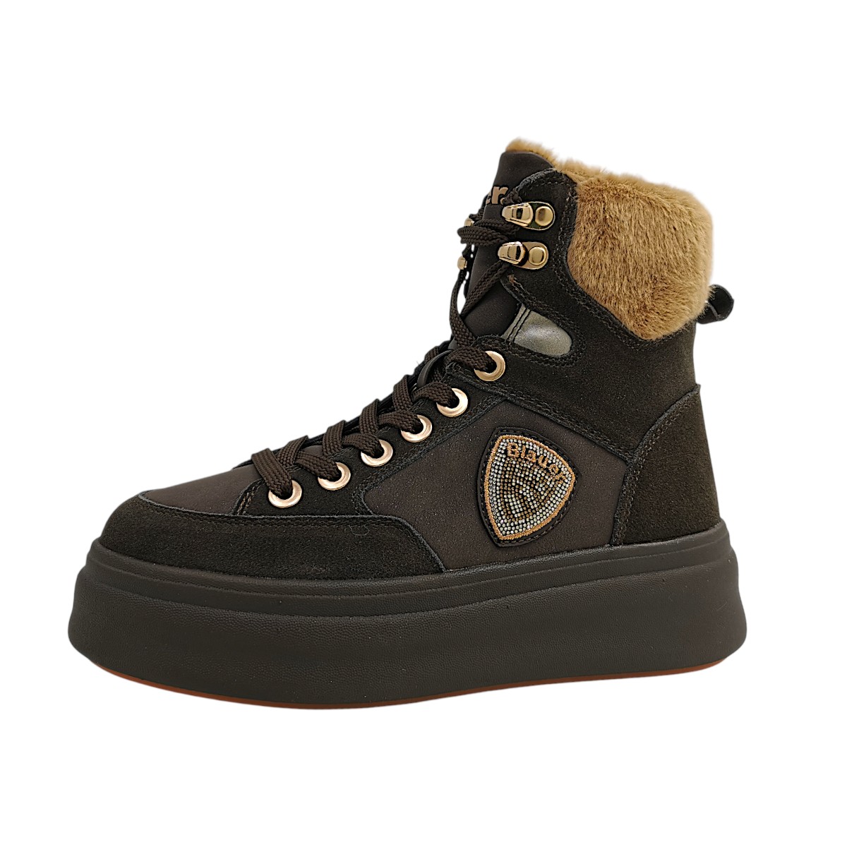 Blauer USA Emery01 Damenschuhe Schnürer Winterstiefel Braun Freizeit Blauer USA Emery01 Damenschuhe Schnürer Winterstiefel Braun Freizeit