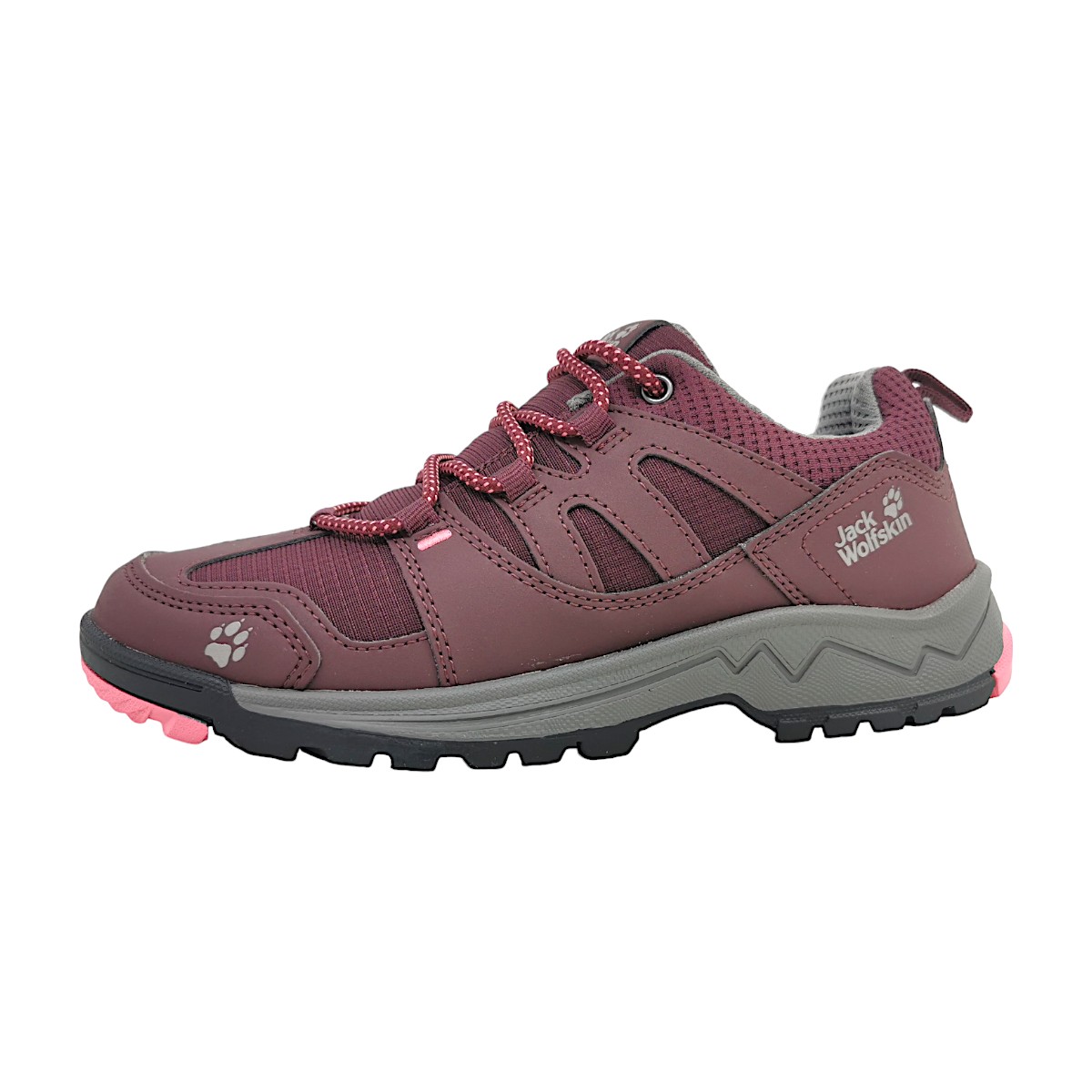 Jack Wolfskin Wolf Hiker Low Sportschuhe Kinder Outdoorschuhe Wanderschuh Rot Freizeit